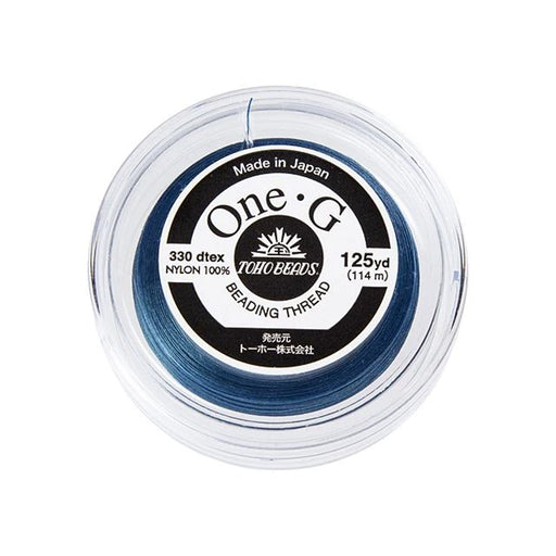 Toho One-G Nylon Beading Thread, Blue (125 Yard Spool)