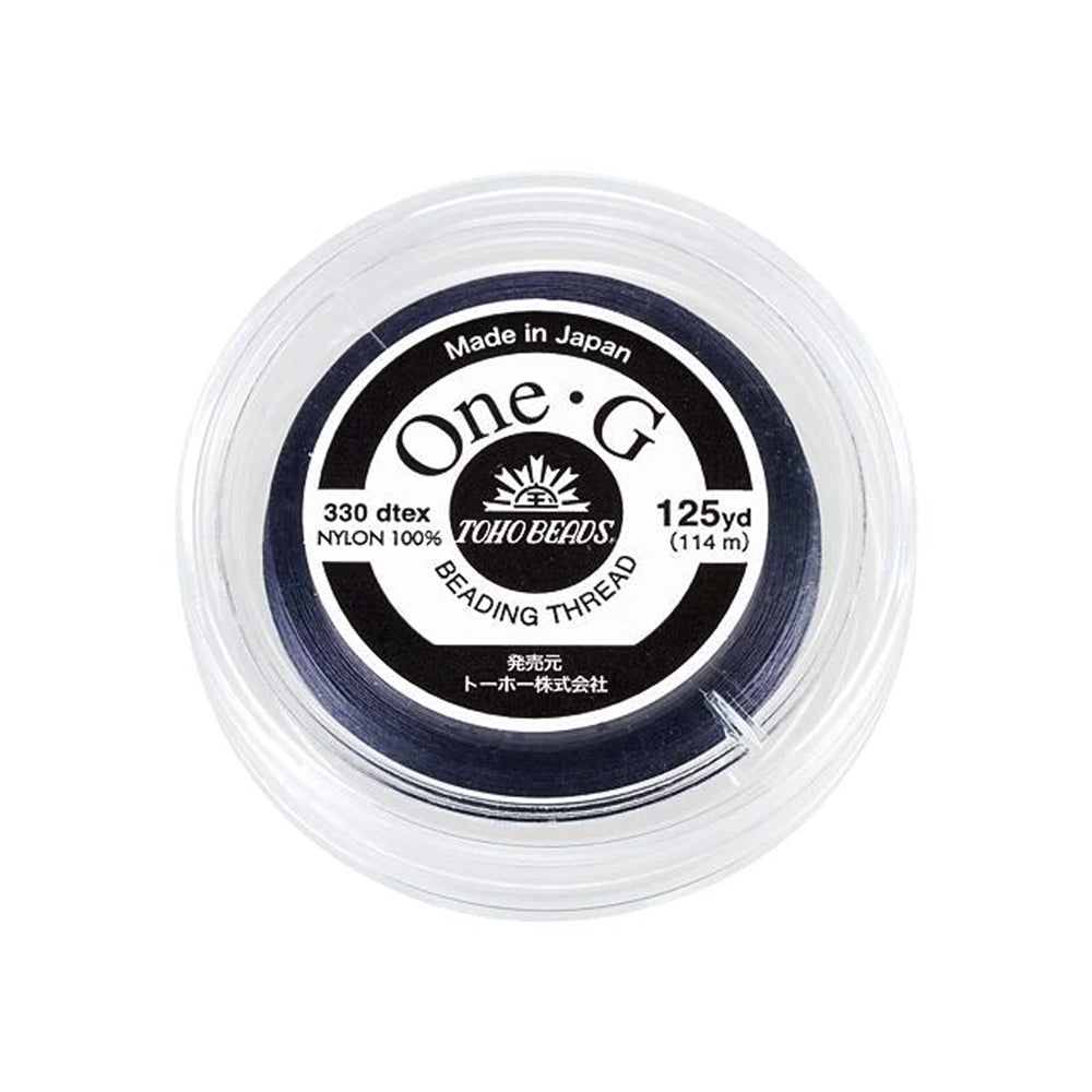 Toho One-G Nylon Beading Thread, Navy (125 Yard Spool)