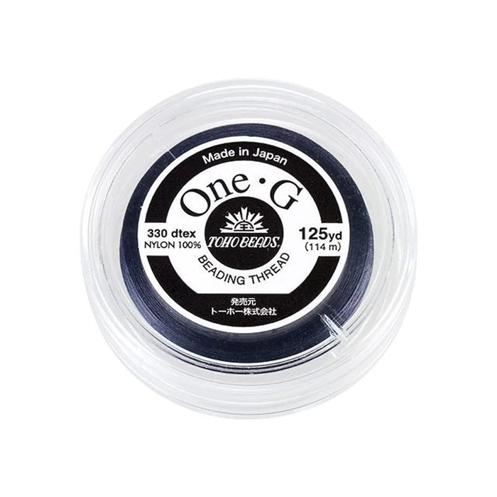 Toho One-G Nylon Beading Thread, Navy (125 Yard Spool)