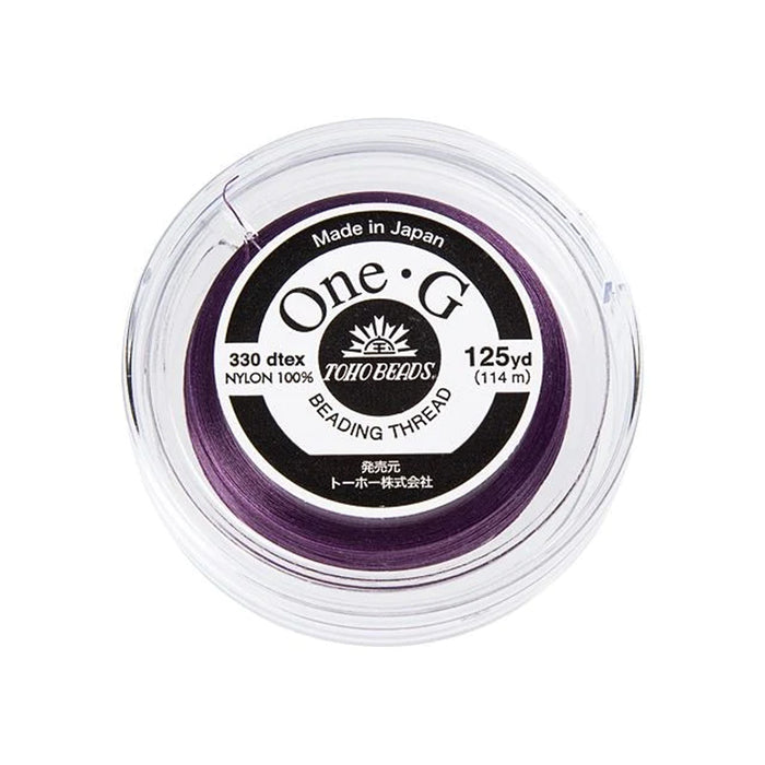 Toho One-G Nylon Beading Thread, Purple (125 Yard Spool)