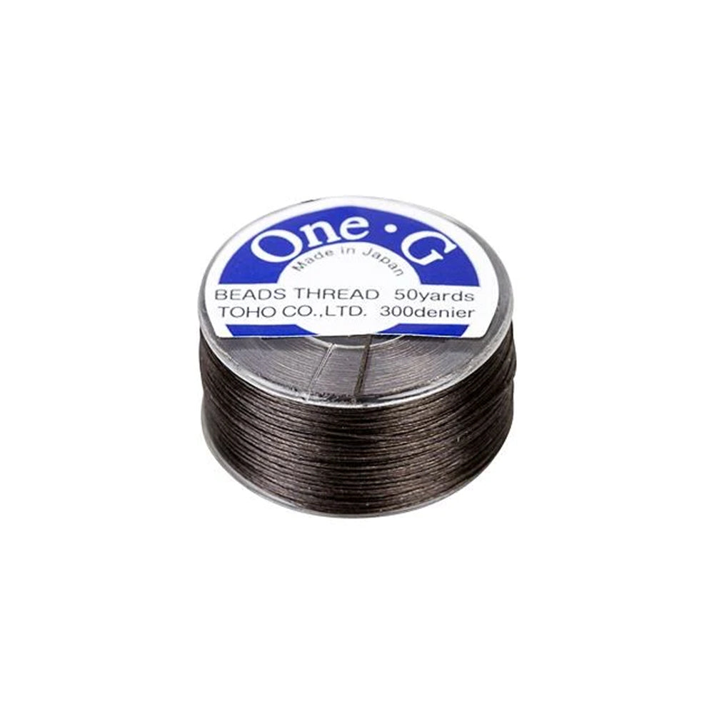 Toho One-G Nylon Beading Thread, Brown (50 Yard Spool)