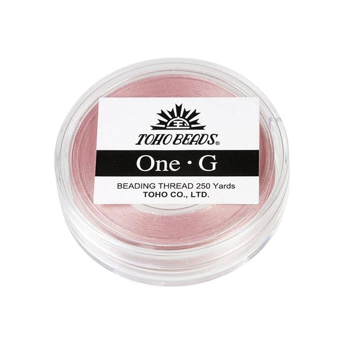 Toho One-G Nylon Beading Thread, Pink (250 Yard Spool)