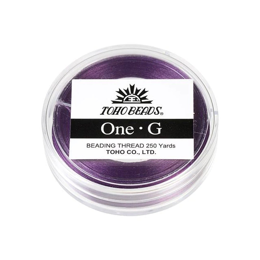 Toho One-G Nylon Beading Thread, Purple (250 Yard Spool)