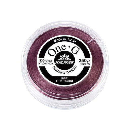 Toho One-G Nylon Beading Thread, Mauve (250 Yard Spool)