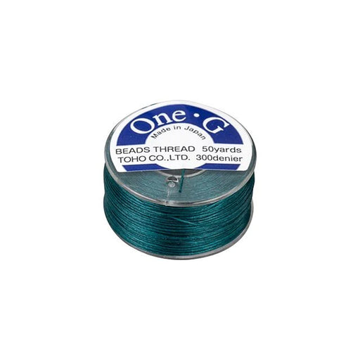 Toho One-G Nylon Beading Thread, Deep Green (50 Yard Spool)