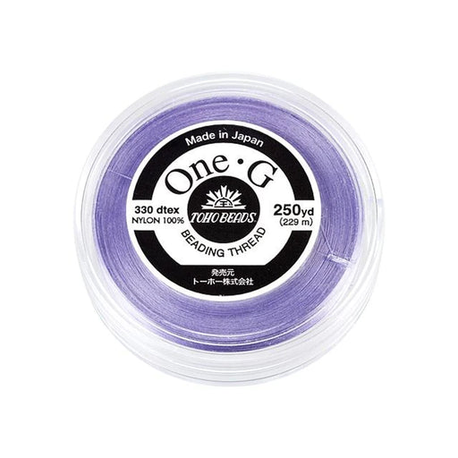 Toho One-G Nylon Beading Thread, Light Lavender (250 Yard Spool)