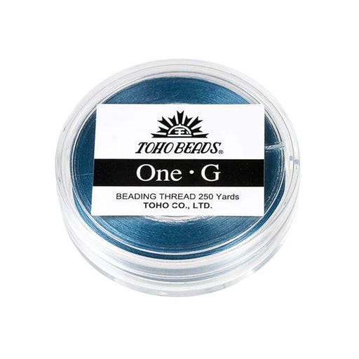 Toho One-G Nylon Beading Thread, Blue (250 Yard Spool)