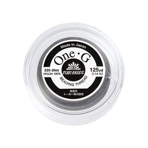 Toho One-G Nylon Beading Thread, Gray (125 Yard Spool)