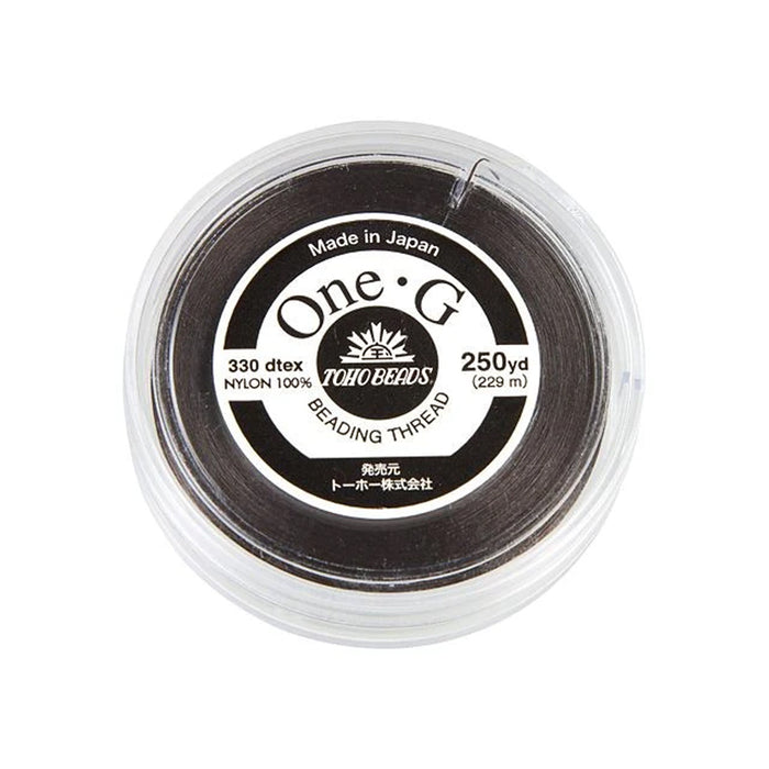 Toho One-G Nylon Beading Thread, Brown (250 Yard Spool)