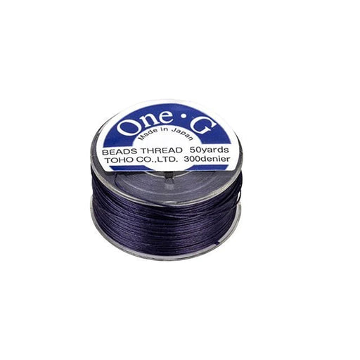 Toho One-G Nylon Beading Thread, Navy (50 Yard Spool) — Beadaholique