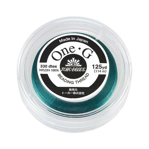 Toho One-G Nylon Beading Thread, Deep Green (125 Yard Spool)