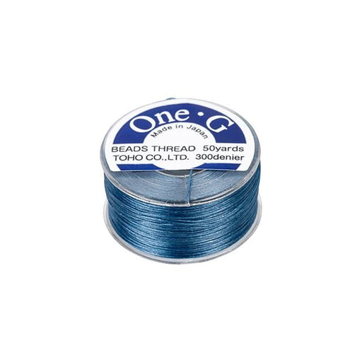 Toho One-G Nylon Beading Thread, Blue (50 Yard Spool)