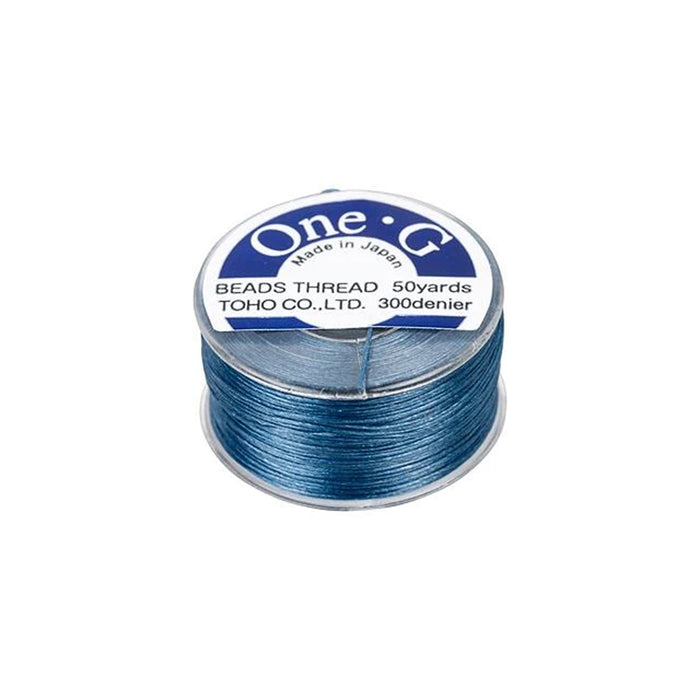 Toho One-G Nylon Beading Thread, Blue (50 Yard Spool) — Beadaholique