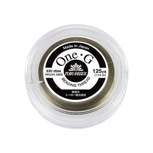 Toho One-G Nylon Beading Thread, Light Khaki (125 Yard Spool)