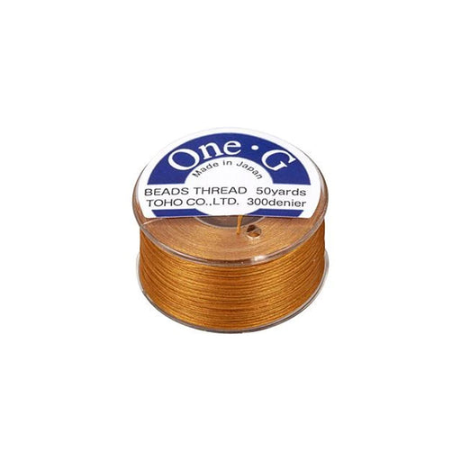 Toho One-G Nylon Beading Thread, Orange (50 Yard Spool)
