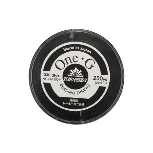 Toho One-G Nylon Beading Thread, Black (250 Yard Spool)
