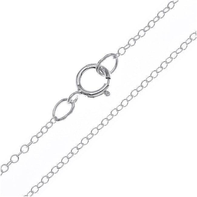 9mm 925 Sterling Silver Cuban Curb Link Chain Necklace 16 inch - Walmart.com