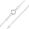 Finished Cable Chain Necklace, Flat Oval Links 2x1.5mm, 18 Inches, Sterling Silver