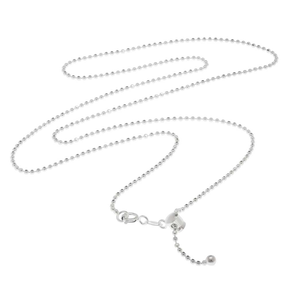 22 Inch Ball Chain Necklace in Sterling Silver