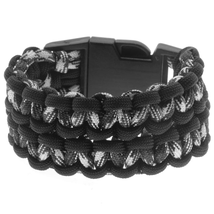 Retired - Wide Double Cobra Paracord - and Black — Beadaholique