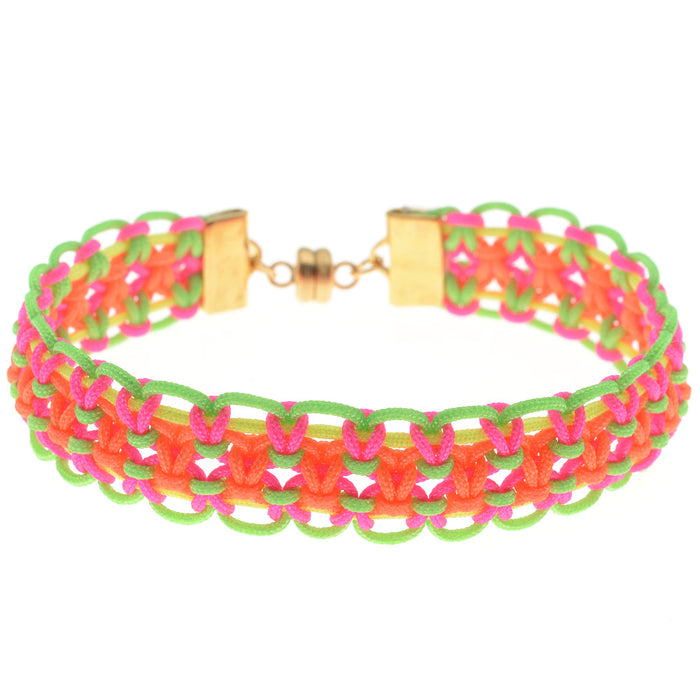 Retired - Knotty Neons Bracelet in Bright Neon