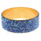 Wide Beaded Bangle in Blue Tones