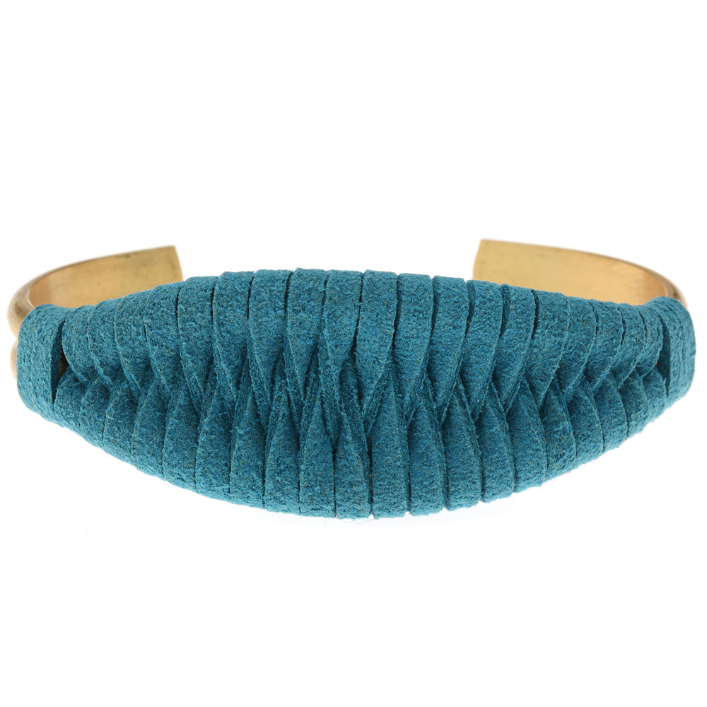 Retired - The Laced Up Cuff in Turquoise