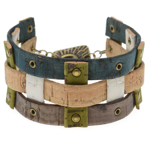 Retired - Basket Woven Cork Bracelet