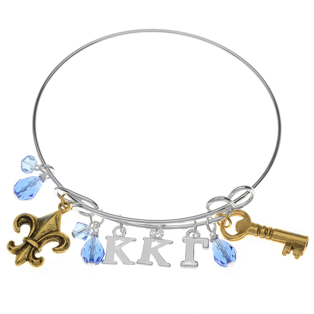 Retired - Kappa Kappa Gamma Expandable Charm Bangle Bracelet