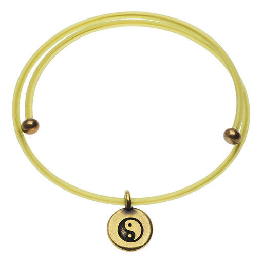 Retired - Yin Yang Rubber Cord Bangle