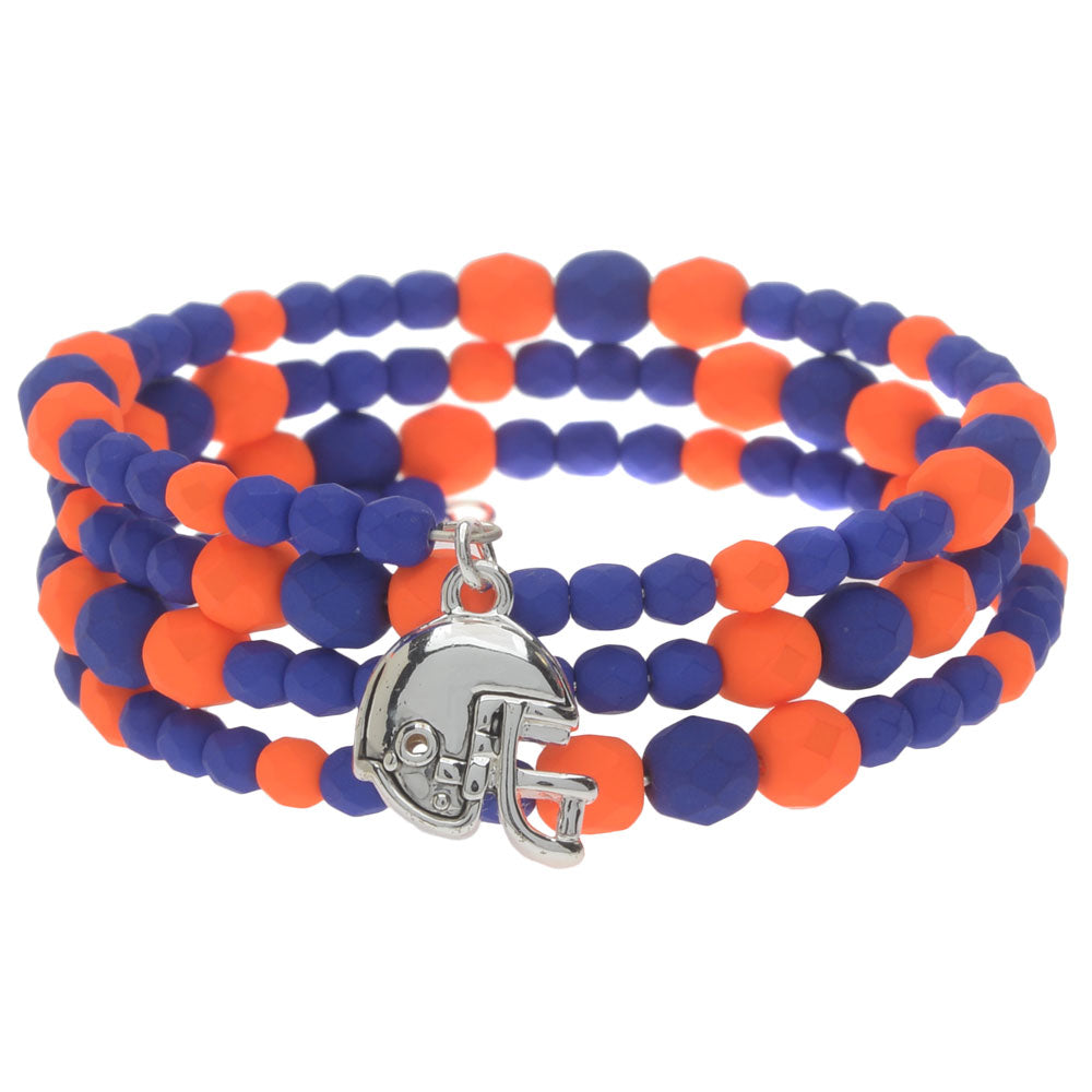 Retired - Football Memory Wire Bracelet