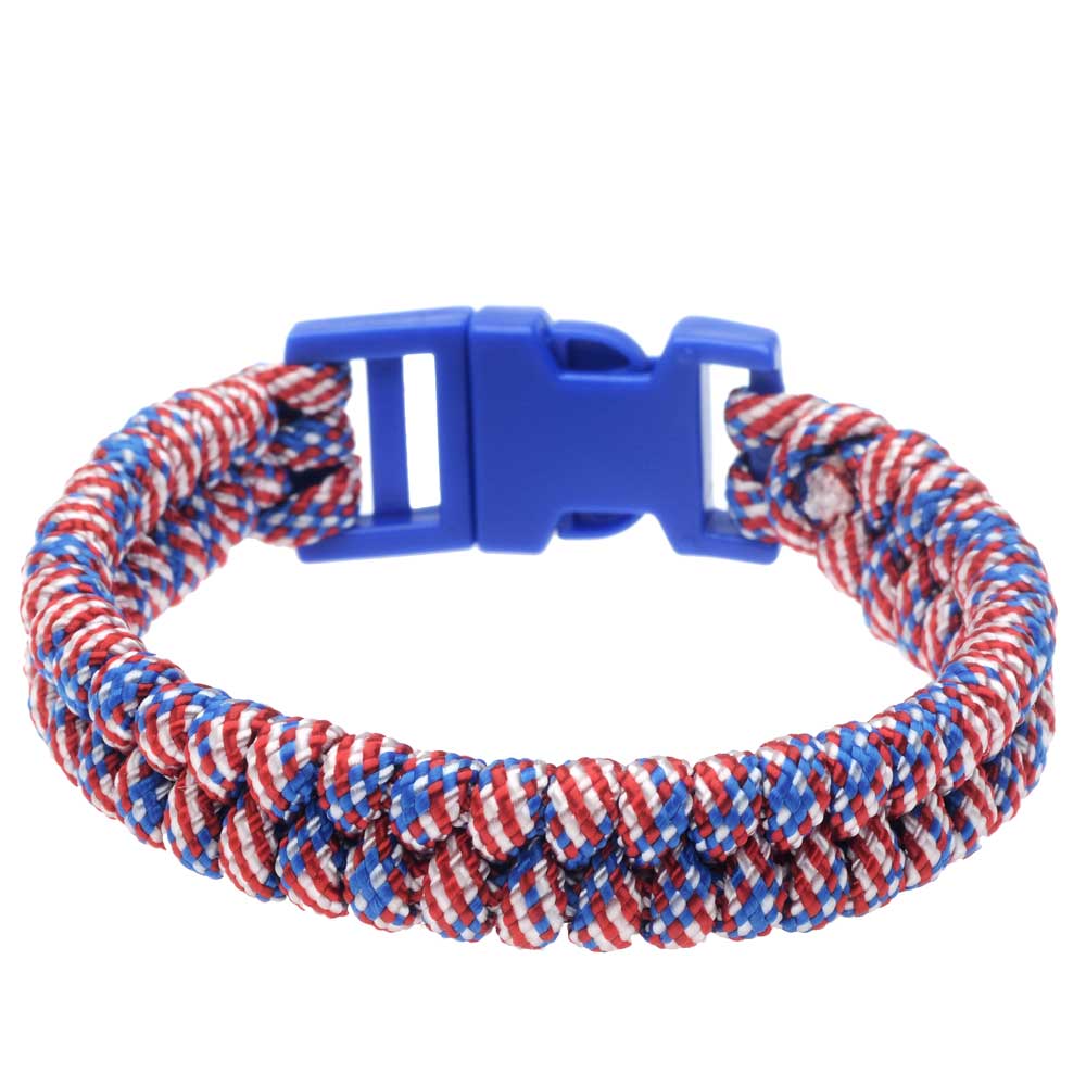 Patriotic paracord bracelet Clearance