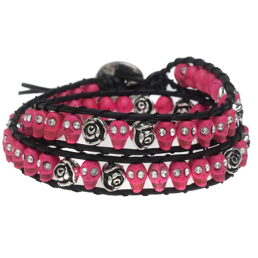 Retired - Punk in Pink Skull Bracelet