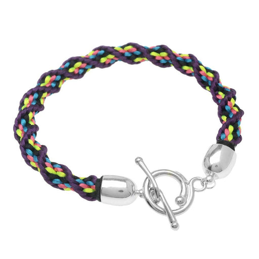 Retired - Bright Neon Nights Kumihimo Bracelet