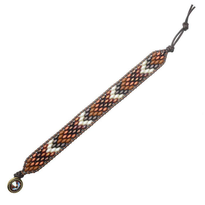 Retired - SuperDuo Wrapit Loom Bracelet in Jasper