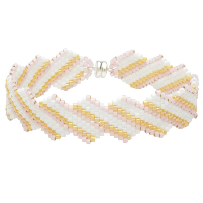 Pink Sands Brick Stitch Bracelet — Beadaholique