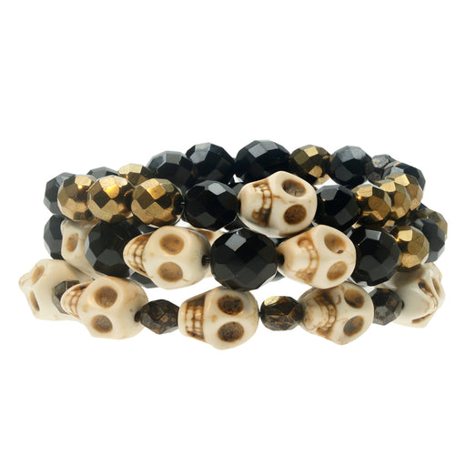 Retired - Skull Stretch Bracelet Set