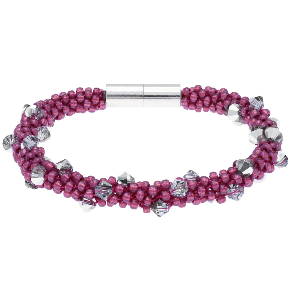 Pink Rocker Kumihimo Bracelet — Beadaholique