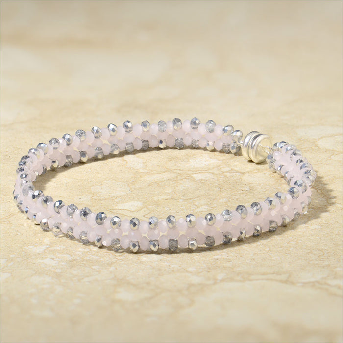 Rosewater Love Right Angle Weave Bracelet