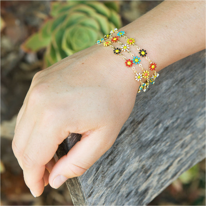 Colorful Daisy Darling Bracelet