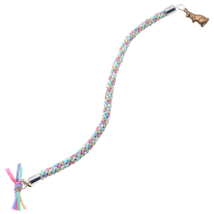 Retired - Chocolate Easter Bunny Kumihimo Bracelet