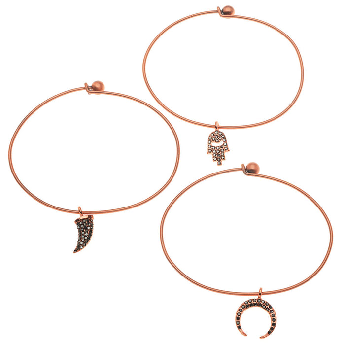 Retired - Copper Boho Bangle Trio