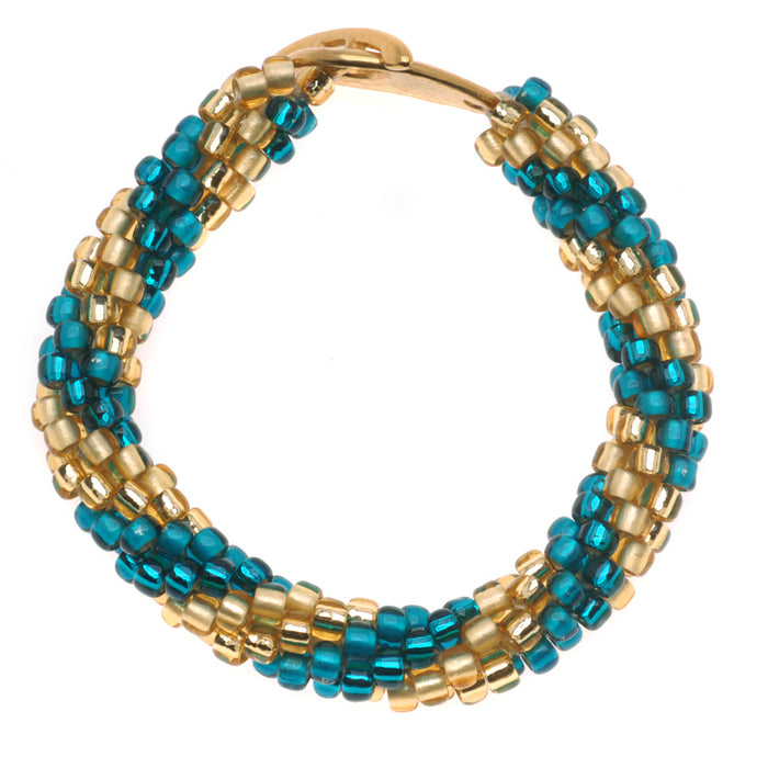 Retired - Spiral Beaded Crochet Bracelet