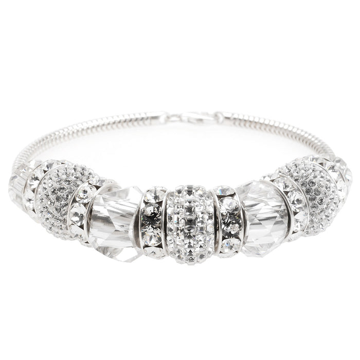 Retired - European Style Austrian Crystal April Birthstone Bracelet