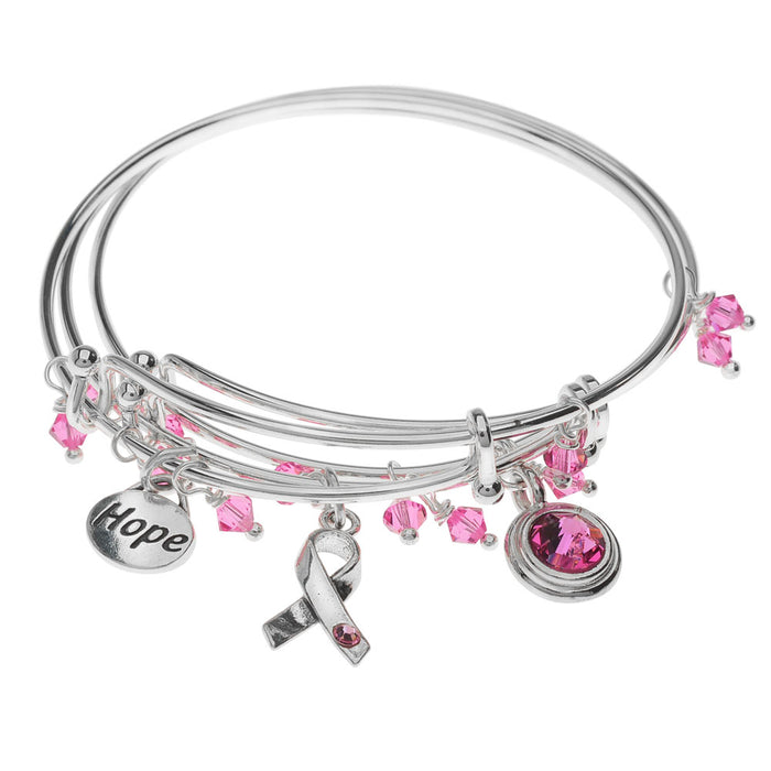 Retired - Hope For A Cure Bangle Set