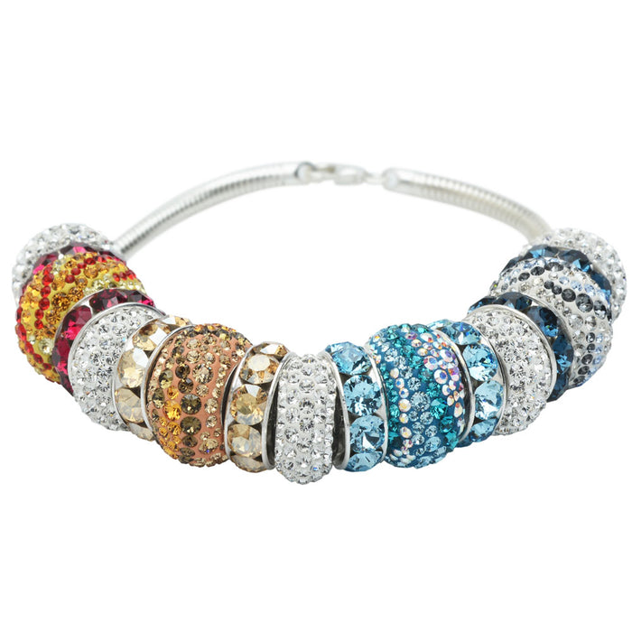 Elegant Deluxe Austrian Crystal Bracelet Women Infinity - Temu