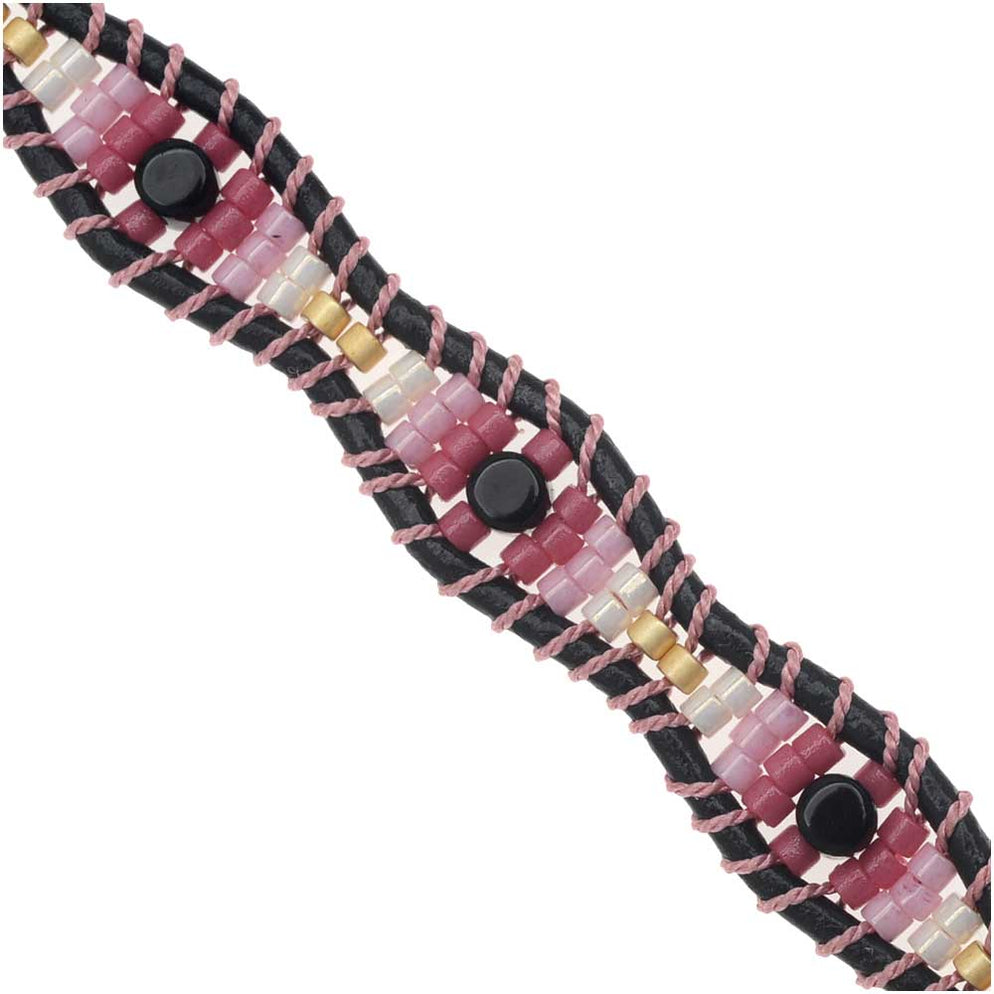 Retired - Pansy Pageant Wrap Bracelet — Beadaholique