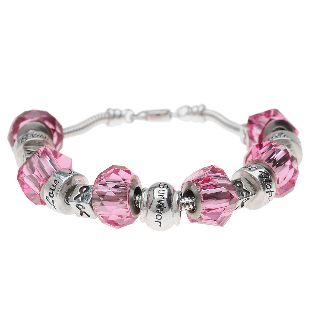 Retired - Breast Cancer Awareness European Style Bracelet