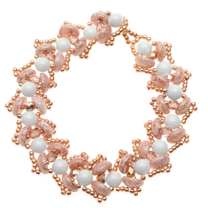 Retired - Water Lily Bracelet in Pink