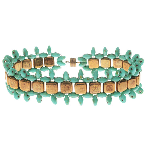 Avignon Bracelet in Bronze and Turquoise